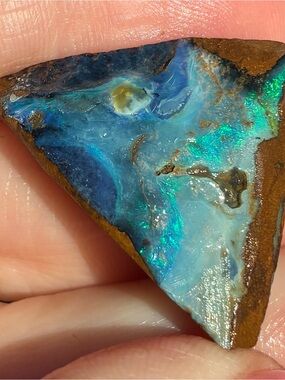 Gorgeous 36ct Australian Boulder Opal Rough Loose Specimen Blue Green